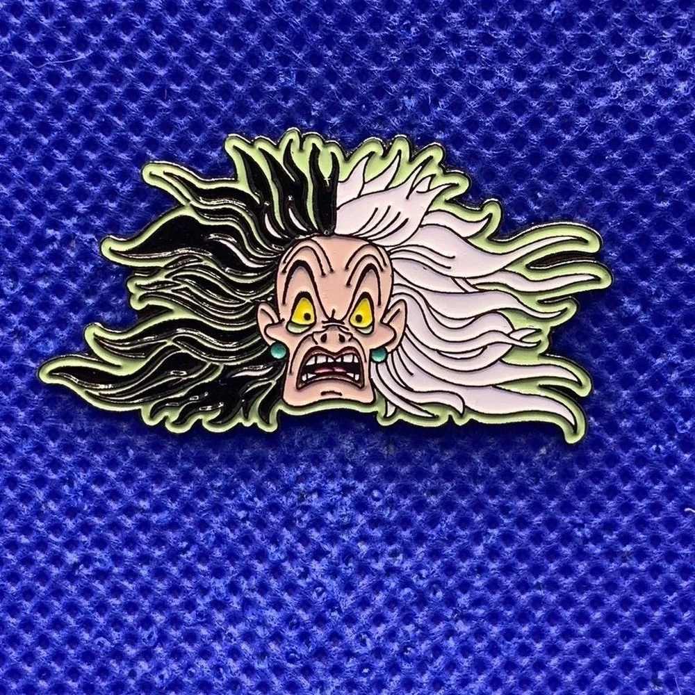 Vtg Cruella De Vil Disney pin Promotional GUARANTEED AUTHENTIC 101 Dalmatians